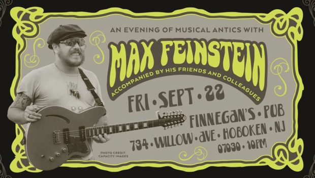 FRONT & CENTER: Max Feinstein LIVE at Finnegan’s — FRIDAY, SEPTEMBER 22