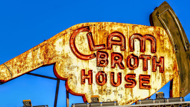 ILLUMINATING HISTORY: Hoboken’s Iconic Clam Broth House Sign Lights Up Once Again