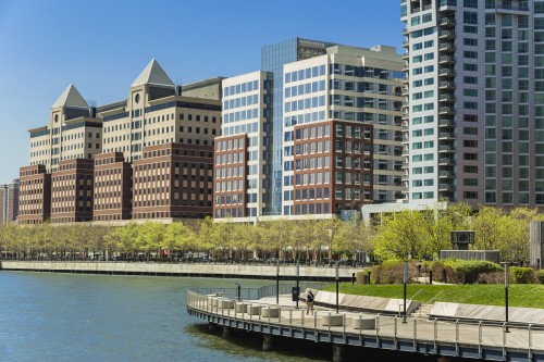 SJP Properties' Waterfront Corporate Center II in Hoboken, NJ