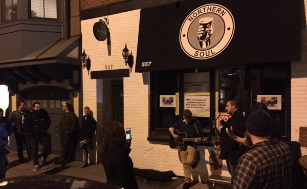 Scene outside the former Northern Soul location at 557 1st Street in May, following the bar's abrupt closure.