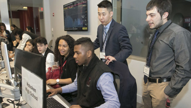 TRADING DAY 2017 — Stevens Shows Local Students How Tech Meets Finance