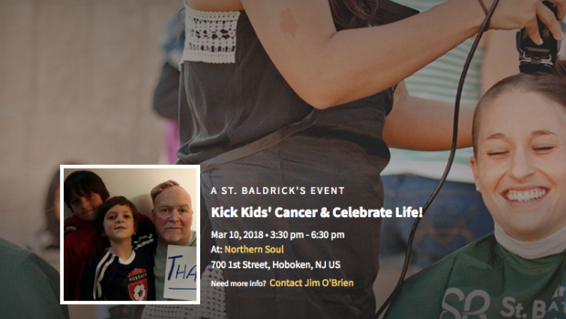 FIGHT KIDS’ CANCER AND CELEBRATE LIFE: St. Baldrick’s Foundation Event at Northern Soul — SATURDAY, MARCH 10