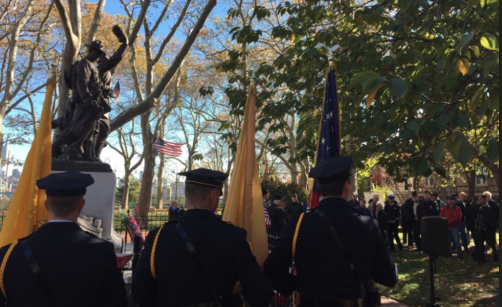Hoboken Veterans Day Services in Elysian Park — SUNDAY, NOV. 10th & MONDAY, NOV. 11th