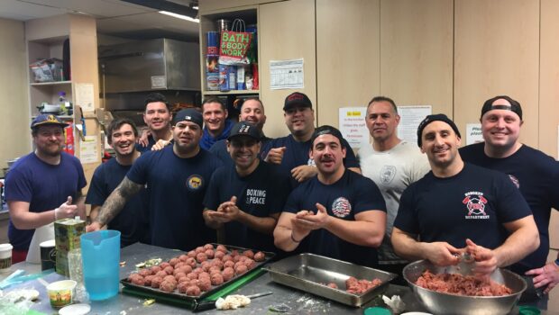FIRE UP THE KITCHEN: Hoboken Fire Department Stop By Shelter to Deliver Donations, Cook Lunch
