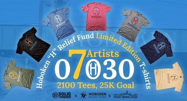 Small Businesses Team with Local Artists to Create Stylish Limited Edition T-Shirts for the Hoboken Relief Fund